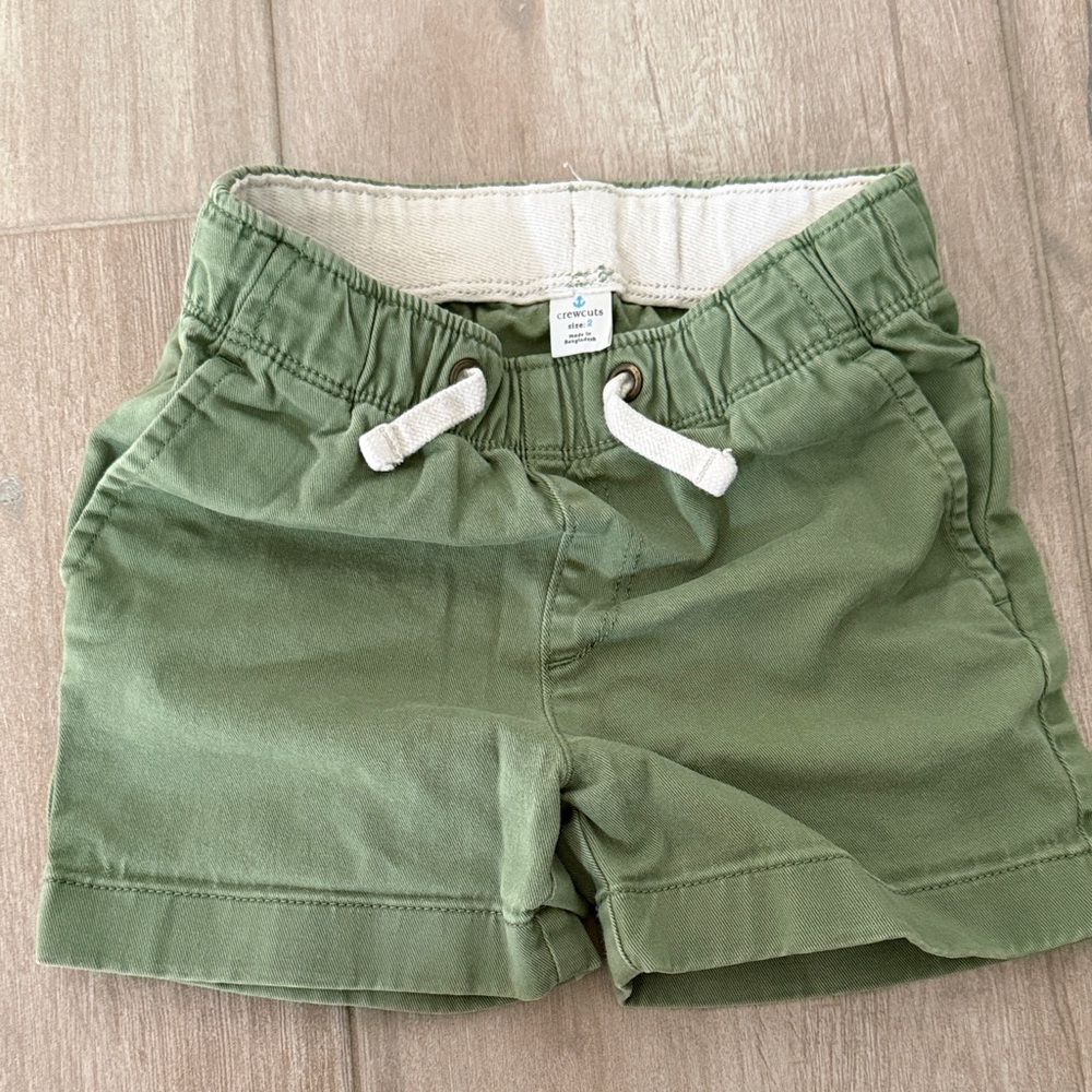 Crewcuts Green Kids Shorts